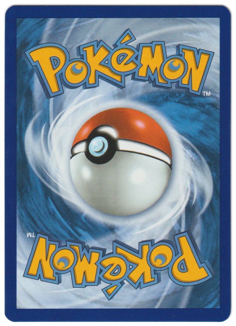 Reverso azul de una carta Pokémon original